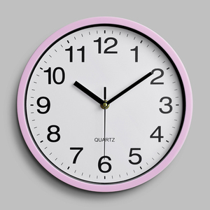 Đồng hồ treo tường hiện đại tối giản 10 inch màu đen đỏ bằng nhựa trang trí nhà cửa, máy chạy bằng thạch anh, cơ chế chạy êm không gây tiếng động - Product Image 6