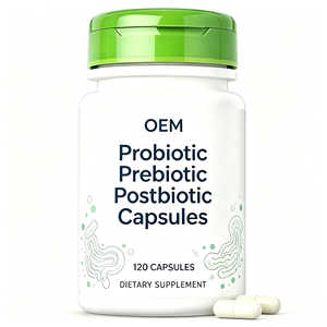 Cápsulas Probióticas, Prebióticas y Postbióticas 5 en 1 de Fábrica OEM ODM, para la Salud Intestinal e Inmunológica de Hombres y Mujeres - Product Image 1