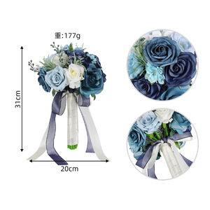 <span class=keywords><strong>Bouquet</strong></span> <span class=keywords><strong>de</strong></span> Mariée avec Roses <span class=keywords><strong>et</strong></span> <span class=keywords><strong>Lys</strong></span> Calla, Style Forêt Niche, pour l'Enregistrement du Certificat - Product Image 5