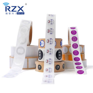 В наличии: NFC <span class=keywords><strong>RFID</strong></span>-метки-стикеры в рулонах, круглые, 25 мм, мини-метки NFC 13,56 МГц, белые, пустые, от RZXRFID - Product Image 3