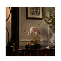 Nouvelle pièce décorative d'art cygne de style chinois, luxe léger et haut de gamme, pour salon, entrée, meuble TV et objet de décoration
