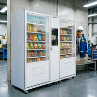 Distributeur automatique de boissons et de snacks 24h/24 et 7j/7, qualité commerciale, avec SDK, écran tactile, options de paiement multiples, Wi-Fi