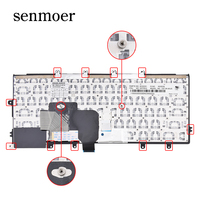 Keyboard untuk IBM Thinkpad X230S X240 X240S X240I X250 X260 untuk IBM Thinkpad X270 A275 Keyboard untuk Laptop Bisnis Lenovo