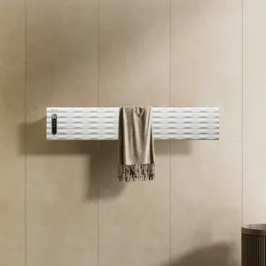 High End Aluminum Alloy Household Bathroom Shelf Intelligent Concealed Single Pole Multifunctional Electric Towel Rack