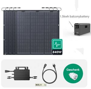 מיקרו inverter מערכת חשמל סולארית בית תקע הפעלת play on-grid מרפסת אחסון אנרגיה סוללה הרכבה גמיש בקר mpt - Product Image 2