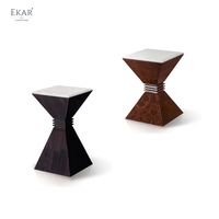 EKAR FURNITURE-Tables d'appoint de salon rondes en acier, simples et modernes