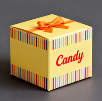 Emballage cadeau Boîte colorée Petites mini-boîtes Boîtes en papier de laminage mat de feuille d'or Boîtes en papier rose chocolat bonbon
