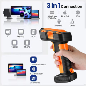 Escáner de código de barras 1D inalámbrico, lector de código de barras 2D Bluetooth, lector de código <span class=keywords><strong>QR</strong></span> USB de grado Industrial, PDF417 para IOS, <span class=keywords><strong>Android</strong></span>, IPAD - Product Image 4