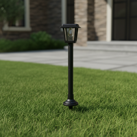 Lampe de jardin solaire étanche avec ampoule à incandescence Lampe de pelouse décorative montée au sol