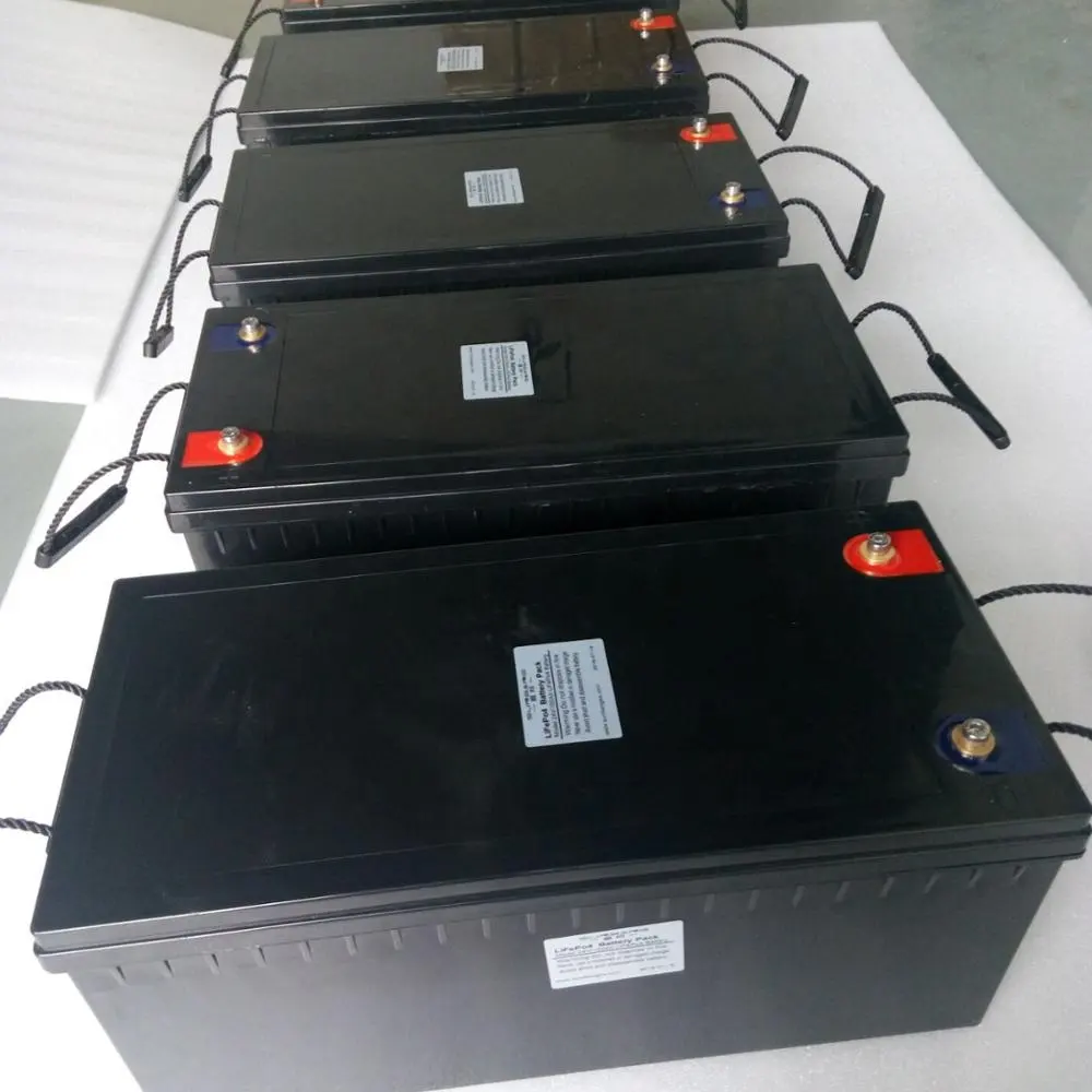 LiFePO4 Solar-Batterie-Pack, flexible Größe mit Batterie-Box, 12V 400Ah 200Ah Lithium-Ionen-Batterie-Pack für Auto und Solarsp eicher system