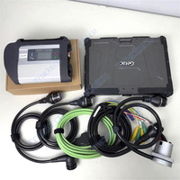 Portátil Getac V110 para Ben-z MB Star C4 SD CONNECT Xentry Das Wis Epc Compact C4 Herramienta de Diagnóstico para Automóviles y Camiones con Cable Completo