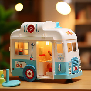 Juego de Ambulancia de Juguete para Niñas de 2 a 4 Años, Kit Médico de Plástico - Product Image 5
