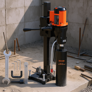 Taladro de diamante Vevor de 8 pulgadas para perforación en húmedo y seco de hormigón, máquina perforadora de 750 rpm, herramienta para mampostería - Product Image 2
