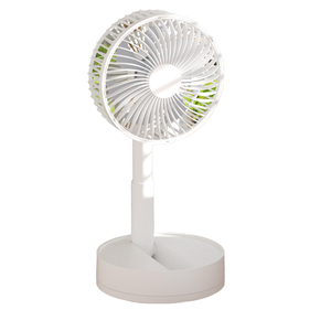 Mini ventilador de escritorio USB recargable ajustable, soporte de Pedestal con batería de 7200mAh, ventilador de mesa de almacenamiento de verano para uso en exteriores, hecho de plástico - Product Image 4