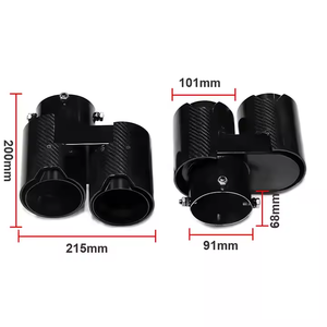 SYPES Auto Kohle faser Auspuffs pitzen <span class=keywords><strong>M</strong></span> Performance Auspuff anlage Schall dämpfer spitze Auspuffrohre für BMW X5 X6 X7 G05 G06 G07 - Product Image 6