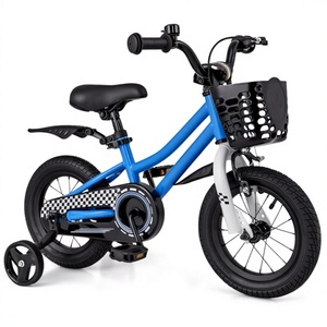 <b>Kids</b> <b>Bike</b> 12 Inch Toddler Boys Girls 3-8 Years Old Carbon Steel Frame Aluminum Alloy Rims Removable Training Wheels Handbrake - Product Image 2