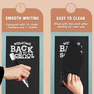 Solid Wood A-Frame <b>Chalkboard</b> - 40" X 20" Magnetic Sandwich Board <b>Signs</b> Outdoor Standing - Product Image 2