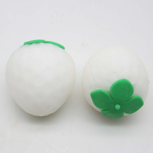 New Creative Light Variation Strawberry <b>Squeeze</b> Toy Stress Relief Flour <b>Ball</b> Slow Rebound Fruit Plastic Toy - Product Image 6