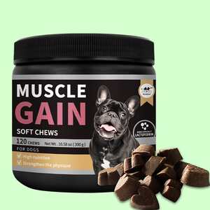 Suplemento vitamínico alto en proteínas personalizado al por mayor, masticables suaves para ganar músculo para perros, absorción rápida, mejora el desarrollo muscular - Product Image 1