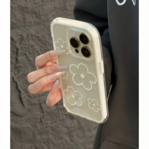 Funda para iPhone 16/17/14/15/12/13 con Diseño Floral Simple de Verano, Dos en Uno, Borde de 15 Colores - Product Image 5