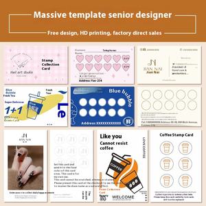 ชุดแสตมป์ที่เขียนด้วยลายมือสำหรับการพิมพ์นามบัตรขนาดเล็กสำหรับอุตสาหกรรมความงามงานตกแต่งเล็บร้านกาแฟร้านขายชานมชั้นเรียนเต้นรำ - Product Image 4