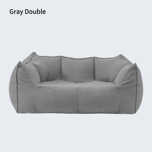 Modern Double Seater Loveseat Bean Bag Chair Compressed <strong>Sofa</strong> <strong>Foam</strong> with Cotton Fill Vacuum-Packed Home Furniture for Living Room - Product Image 6