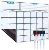Organisateur de calendrier magnétique personnalisé Planificateur mensuel magnétique Calendrier magnétique de réfrigérateur pour usage domestique