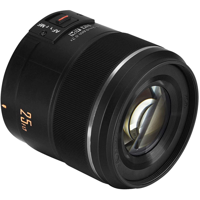 YONGNUO YN25mm F1.7M 25mm F1.7 for M4/3 Mount Camera Lens Large Aperture AF/MF Prime Lens for Panasonic Olympus G95 GF9 GX9