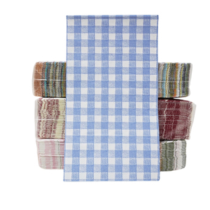 Serviettes jetables à motif bleu vichy pour la décoration de table de <span class=keywords><strong>mariage</strong></span> champêtre - Product Image 1