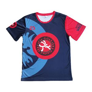 2025年 カスタム メンズ ニット レスリング セット Tシャツ＋ショーツ フル昇華 2点セット インターナショナル - Product Image 3