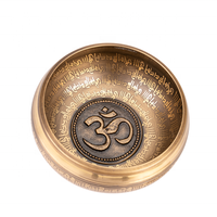 Meilleures ventes : Bol chantant tibétain en métal sculpté AUM, style religieux, gravure, méditation, sonothérapie, guérison, écologique