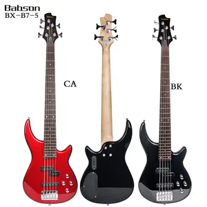 BX-B7-5 venda quente de baixo elétrico guitarra 5 cordas china fabricante atacado