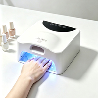 Lampe à ongles portable à LED UV pour le durcissement du gel, avec compartiment séparé pour le pouce, 69 perles LED UV, séchoir à manucure compact pour les voyages