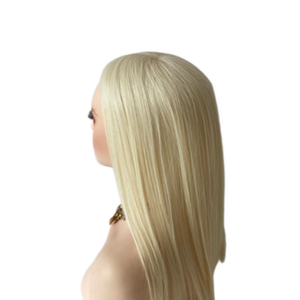 ท็อปเปอร์ผมผู้หญิงยอดนิยม สีทองขาว ขนาด 5.5*6.5 โมโนท็อปเปอร์พร้อม PU - Product Image 5
