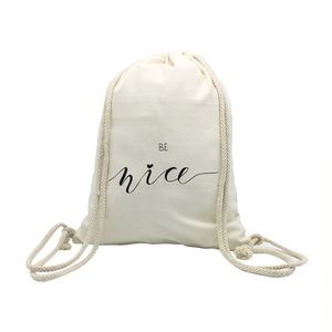 <b>Children</b> DIY Painting Your Own Colouring Cotton Canvas Back Pack Bag Drawstring Bag - Product Image 3