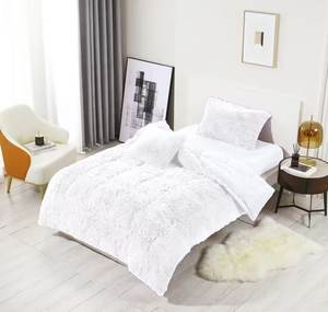 Juego <span class=keywords><strong>de</strong></span> Ropa <span class=keywords><strong>de</strong></span> Cama <span class=keywords><strong>de</strong></span> Terciopelo Coral LILIANNA para Invierno, Sábanas Gruesas y Cálidas <span class=keywords><strong>de</strong></span> Color Sólido, Tamaño Queen/King - Product Image 5