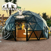 Dôme de tente dôme Igloo en verre 6M 7M pour café-bar et salle de réception au Moyen-Orient