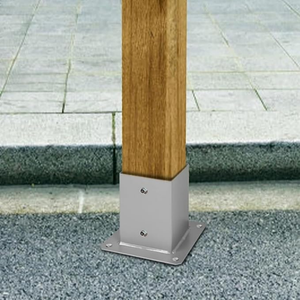 Tự làm trang trí có thể điều chỉnh 2 inch Kim loại sàn kim loại mạnh nhất Neo gỗ hàng rào bài - Product Image 1