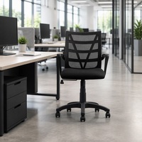 Chaise de bureau pivotante en maille économique pour ordinateur et visiteurs