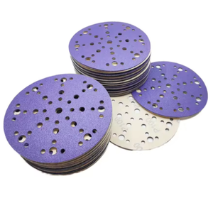 Papier de verre humide et sec imperméable violet disque de ponçage de 6 pouces grain 60-800 49 trous papier de ponçage pour l'Australie - Product Image 1