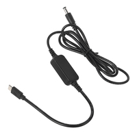 Cable adaptador USB C a CC con disparador PD y 10 puntas de conector, cable de alimentación USB a CC con interruptor de voltaje