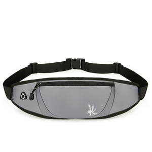 Sac banane unisexe en nylon imperméable et écologique pour l'extérieur, mini sac de ceinture polyvalent avec sangle réglable et fermeture éclair, vente en gros - Product Image 1