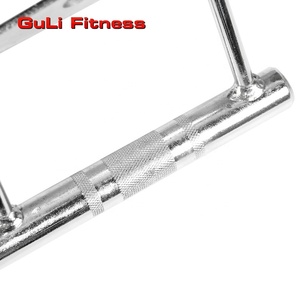 Guli-<span class=keywords><strong>Barra</strong></span> de presión en forma de V para gimnasio, accesorio de Fitness profesional, <span class=keywords><strong>polea</strong></span> <span class=keywords><strong>baja</strong></span> cromada sólida, doble mango D, tríceps en forma de V - Product Image 6
