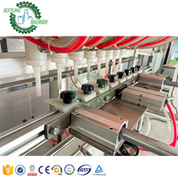 Ligne de remplissage, de bouchage et d'étiquetage rotative linéaire CE ISO, anti-corrosion, en PTFE, pour nettoyant WC et décapant de rouille de 0-3-5-10L