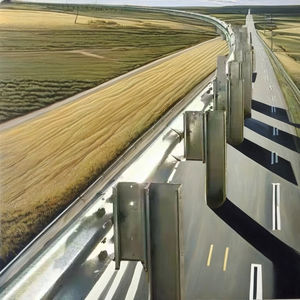 Country <span class=keywords><strong>Road</strong></span> <span class=keywords><strong>Corrugated</strong></span> <span class=keywords><strong>Guardrail</strong></span> Hot-Dip Galvanizado Doble Placa de acero de tres ondas Carretera Barreras de tráfico de haz anticolisión - Product Image 2