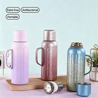 Thermos intelligent en titane avec infuseur à thé, affichage numérique, tasse isotherme portable pour le camping