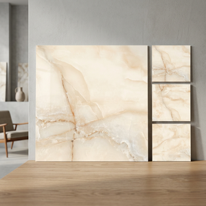 Cream Porcelanato Marble Effect Porcelain Tiles 600x600mm Glossy Interior Floor Ceramic - Product Image 6