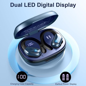 Audífonos Inalámbricos Deportivos Bluetooth 5.3 con Gancho para la Oreja, Cancelación de Ruido ENC, Color Azul - Product Image 3