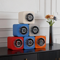 Boîtier remontoir de montre individuel modulaire Sunyung, portable avec câble USB, boîte de présentation pour le rangement de montres-bracelets