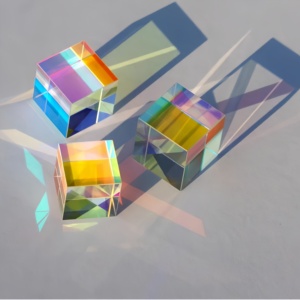 Gekleurde rechthoekige prisma's Optisch glas X-cube Type 10*10*10mm Meerkleurig kleurenfotografisch projectiekristal - Product Image 4